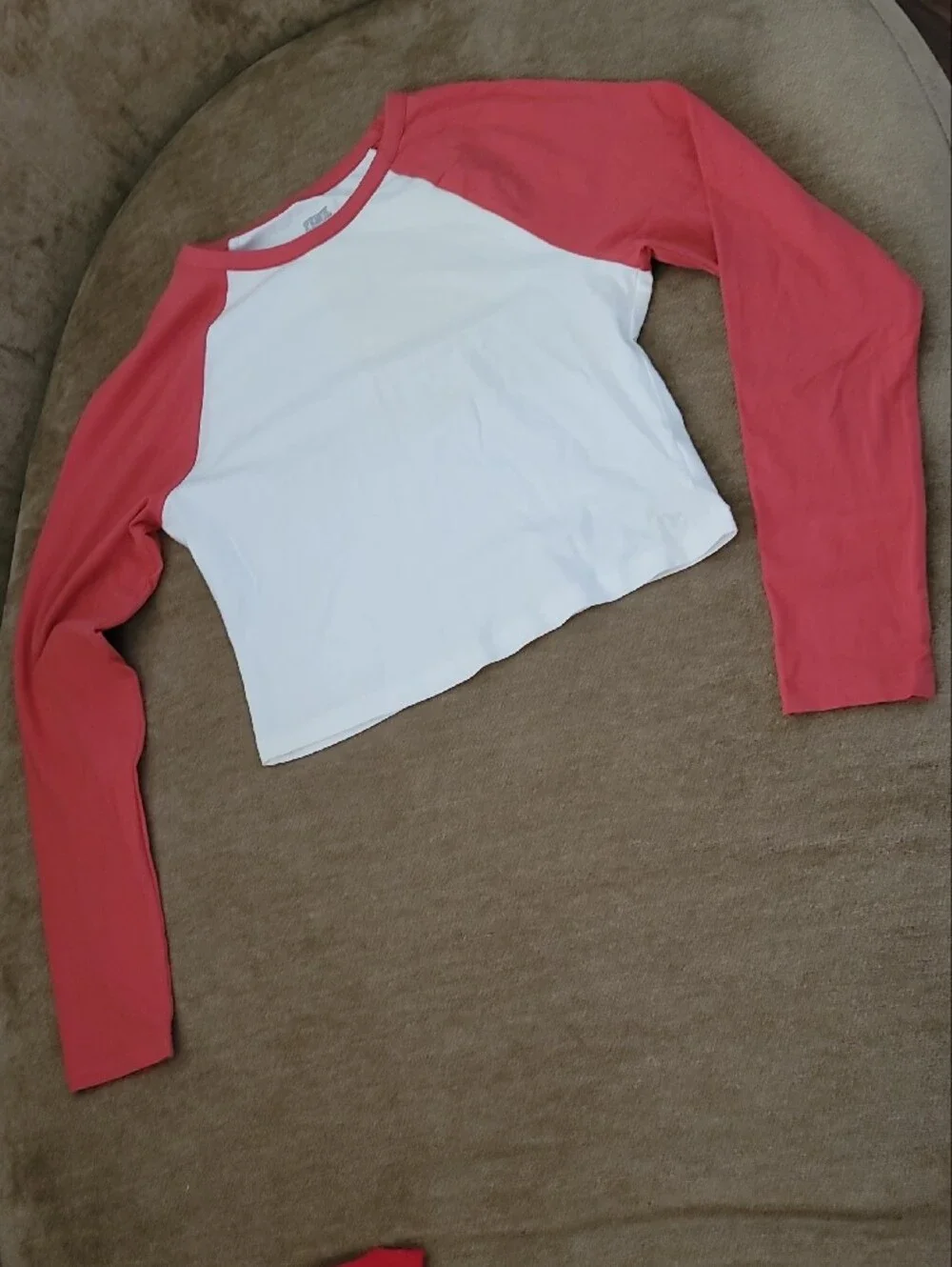 New PINK Victoria's Secret White & Red Logo Activewear Set